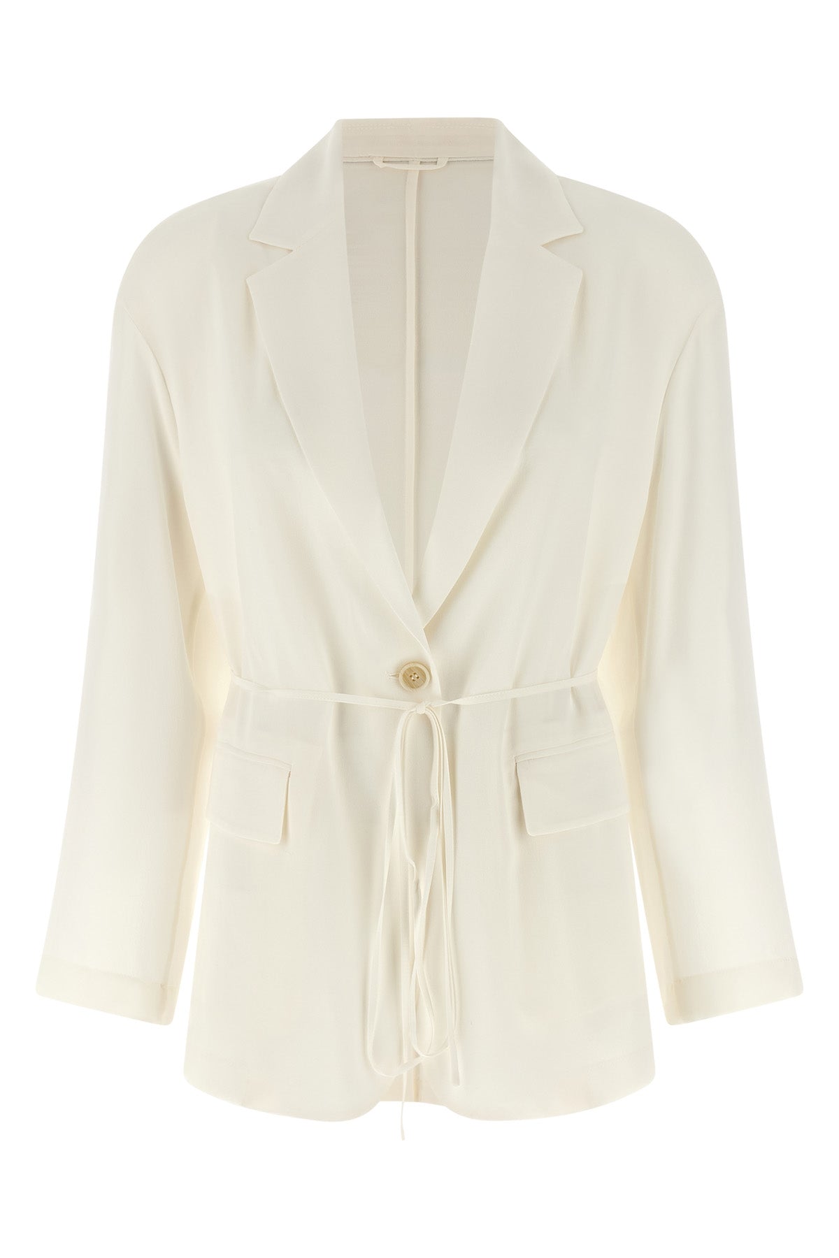 silk crêpe blazer jacket