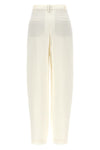 slouchy pure silk crepe sablè pants