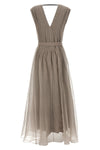 long silk dress