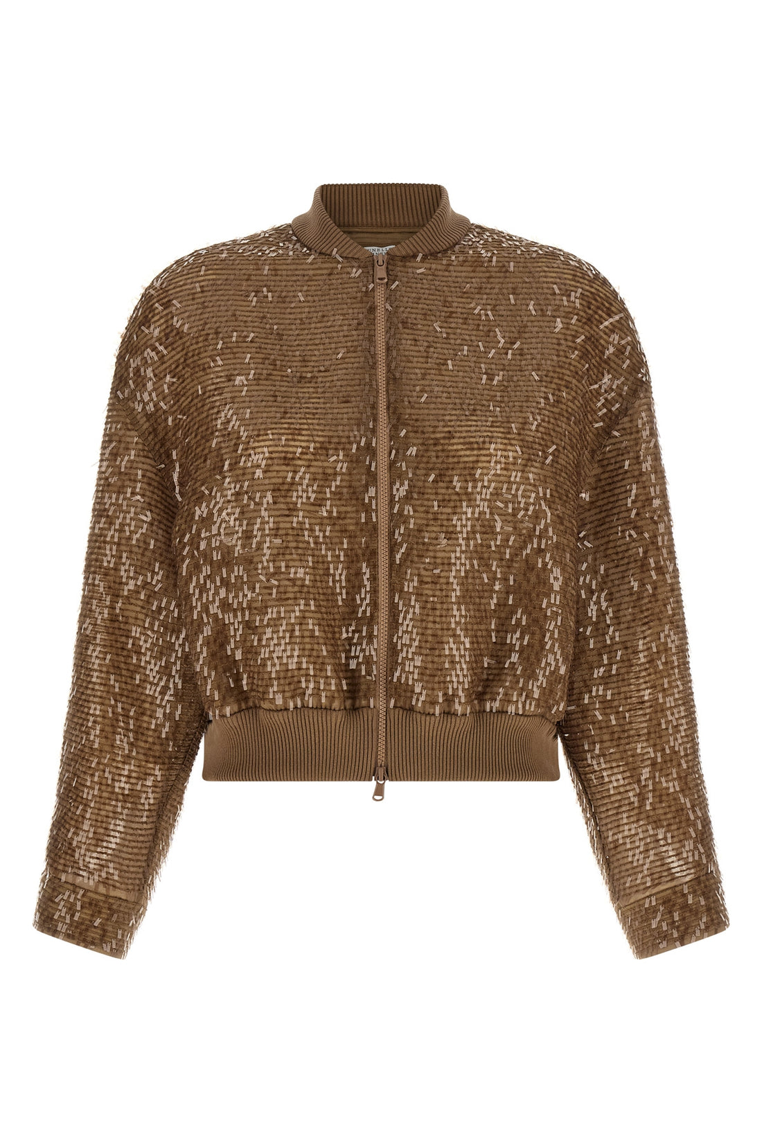 BRUNELLO CUCINELLI 46 silk cardigan