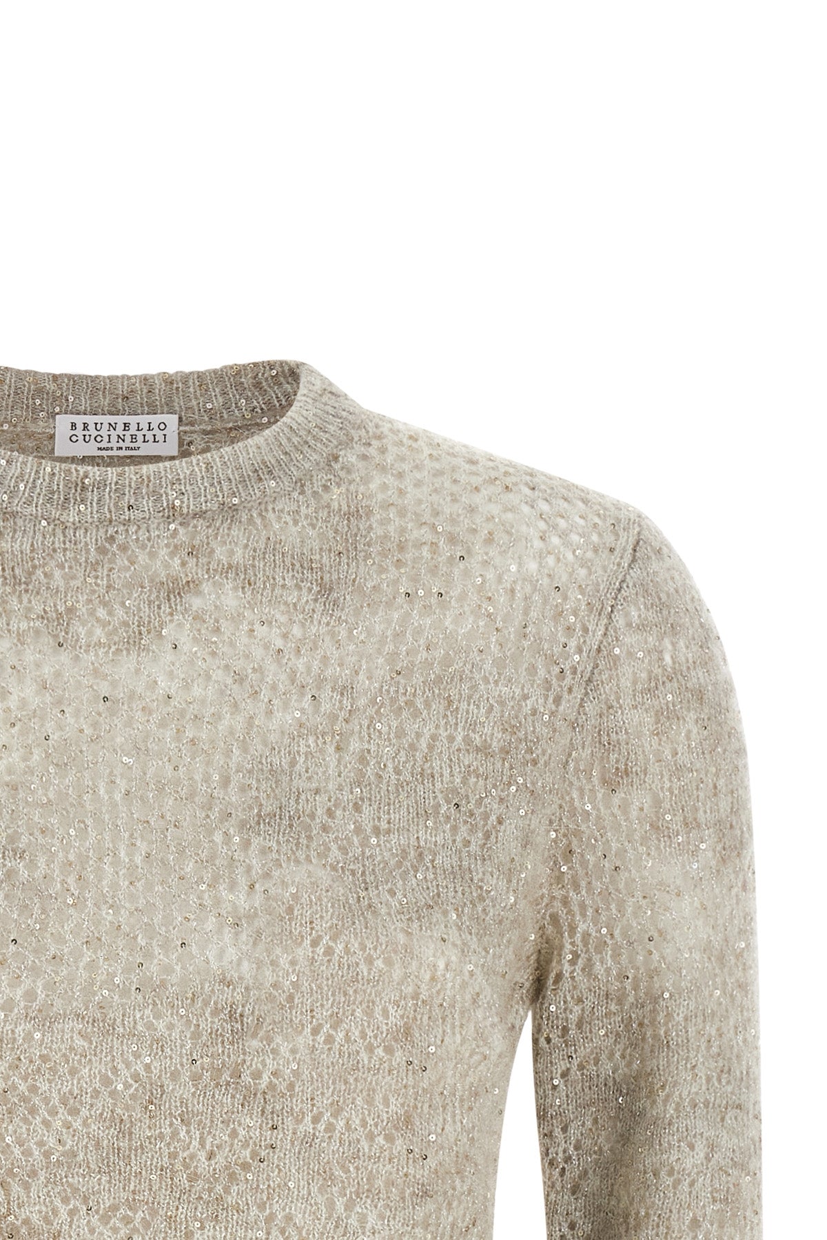 brunello cucinellis flower lace sweater presents a refined interpretation of