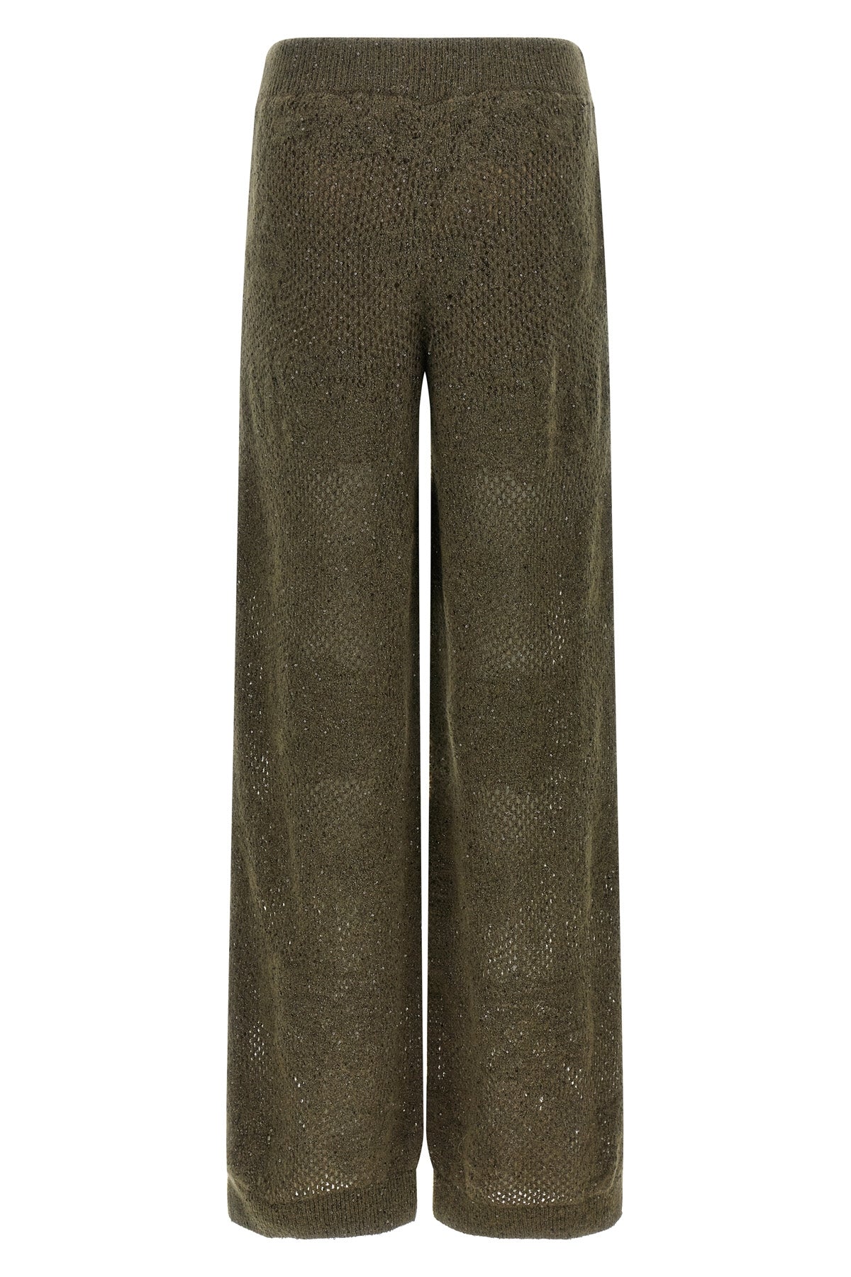 brunello cucinelli track flower lace trousers redefine the concept of relaxed