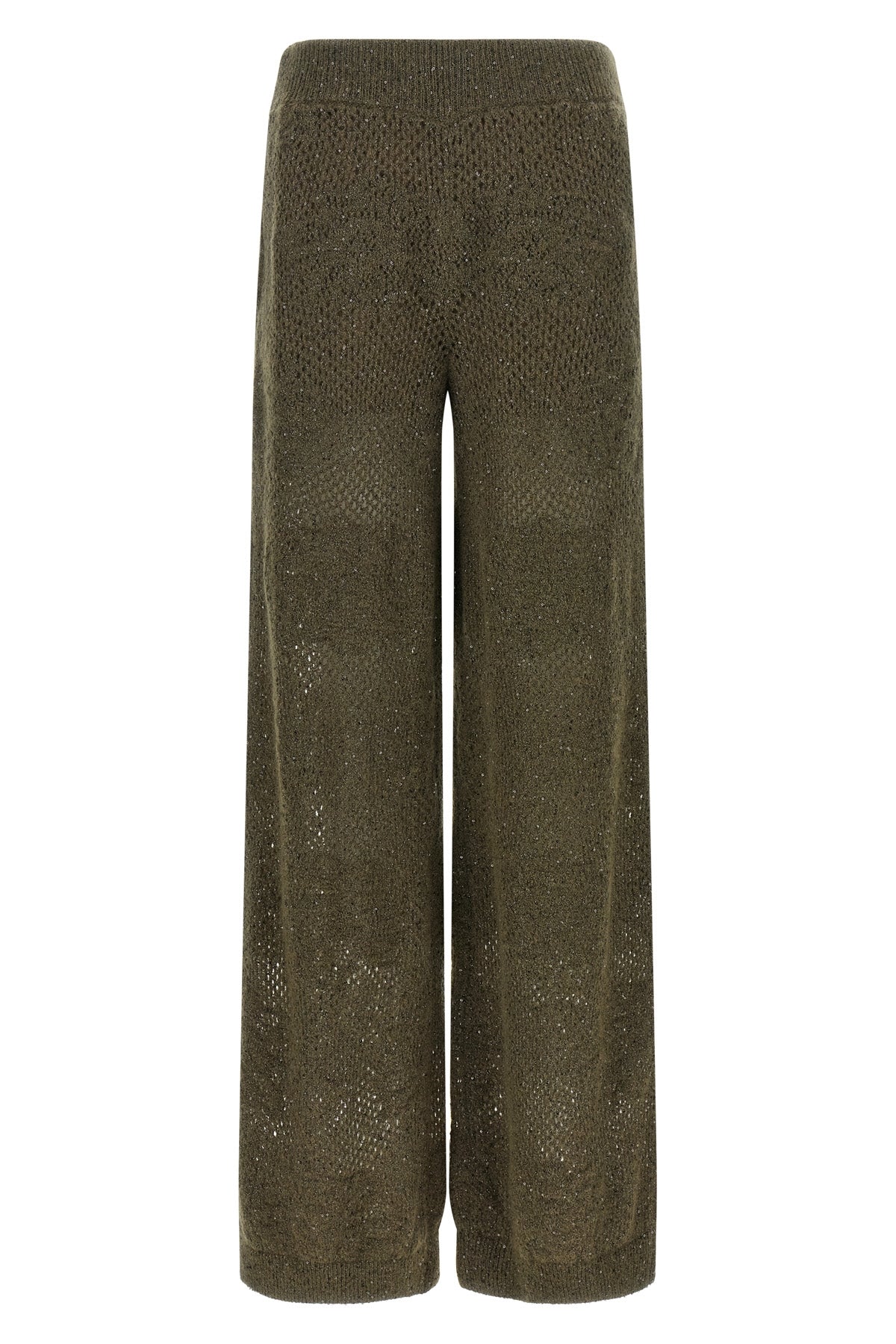 brunello cucinelli track flower lace trousers redefine the concept of relaxed