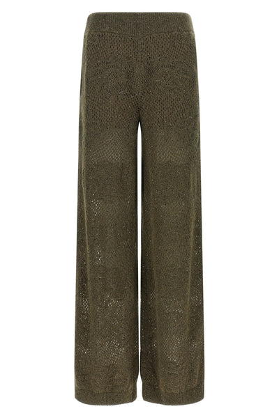 brunello cucinelli track flower lace trousers redefine the concept of relaxed