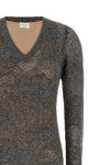 the brunello cucinelli flower lace long dress stands out for its complex mesh
