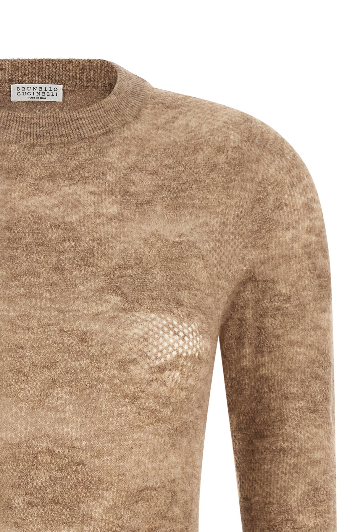 the brunello cucinelli silk and alpaca blend sweater embodies the excellence of