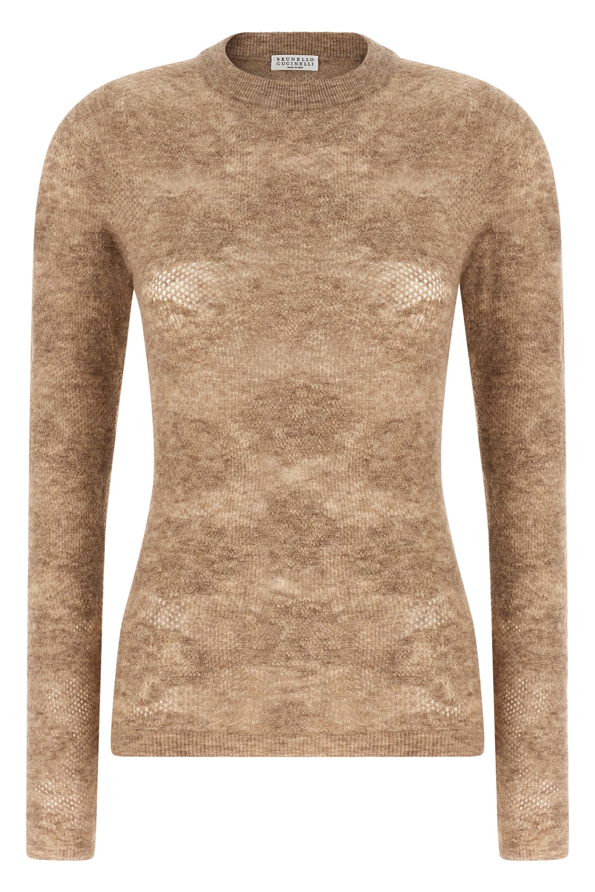 the brunello cucinelli silk and alpaca blend sweater embodies the excellence of