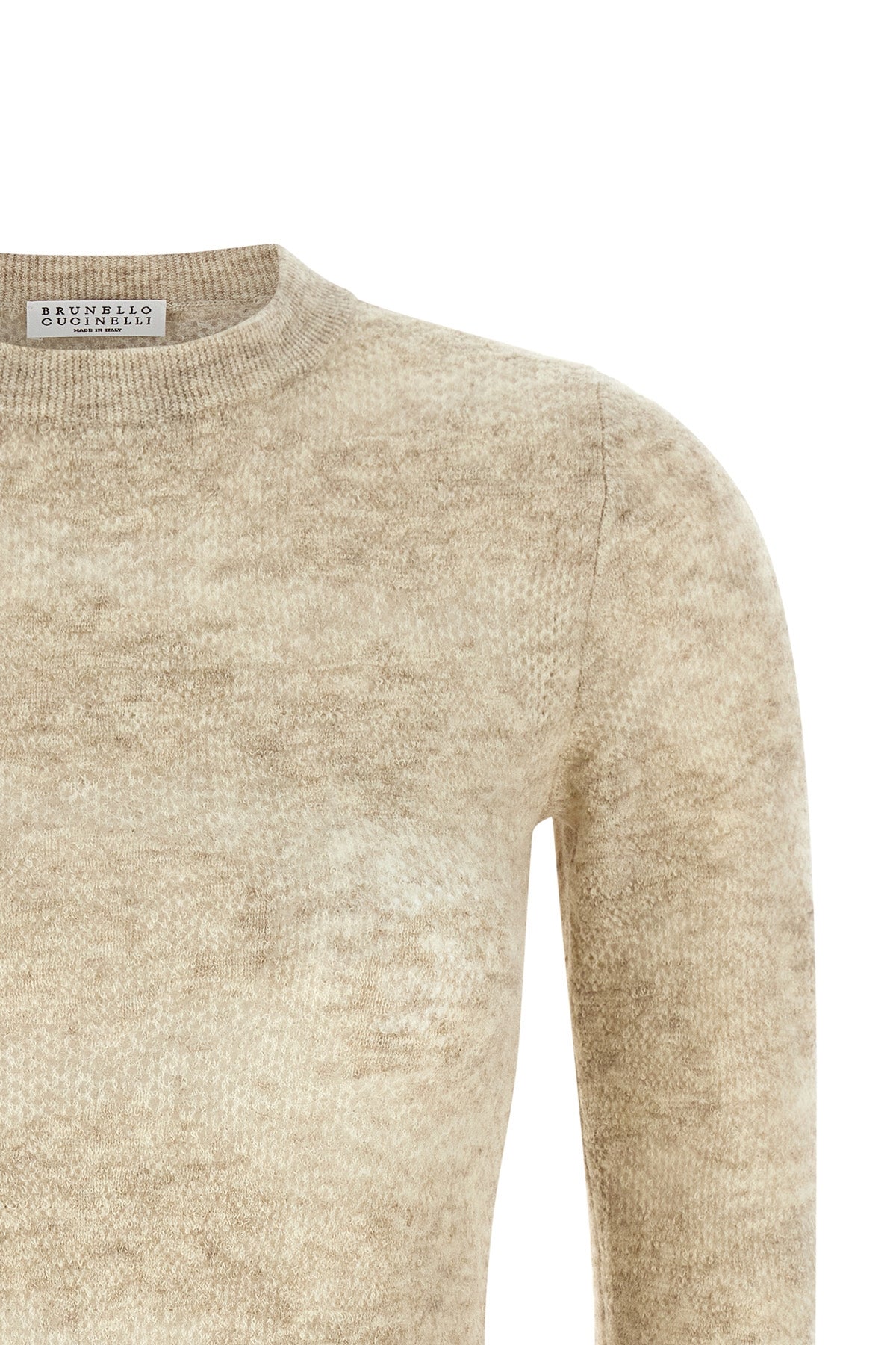 brunello cucinellis flower lace sweater in silk and alpaca blend embodies the