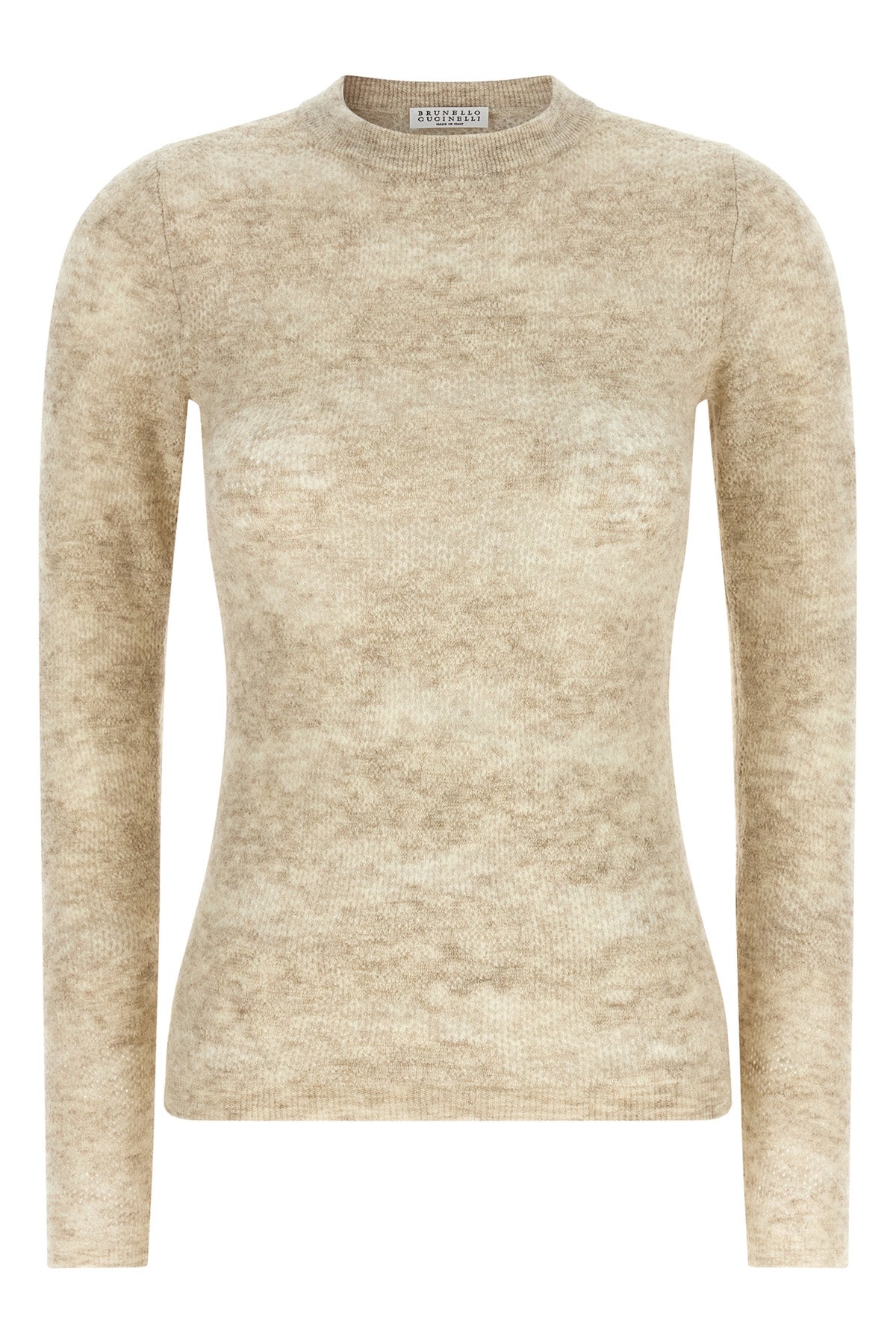 brunello cucinellis flower lace sweater in silk and alpaca blend embodies the
