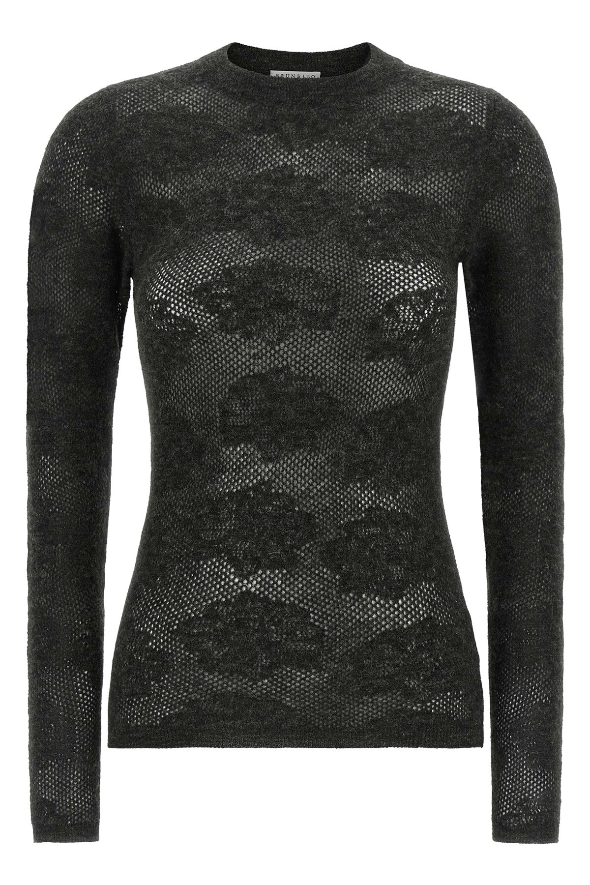 brunello cucinellis flower lace shirt redefines knitwear through a sophistica