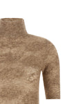 openwork sweater in silk