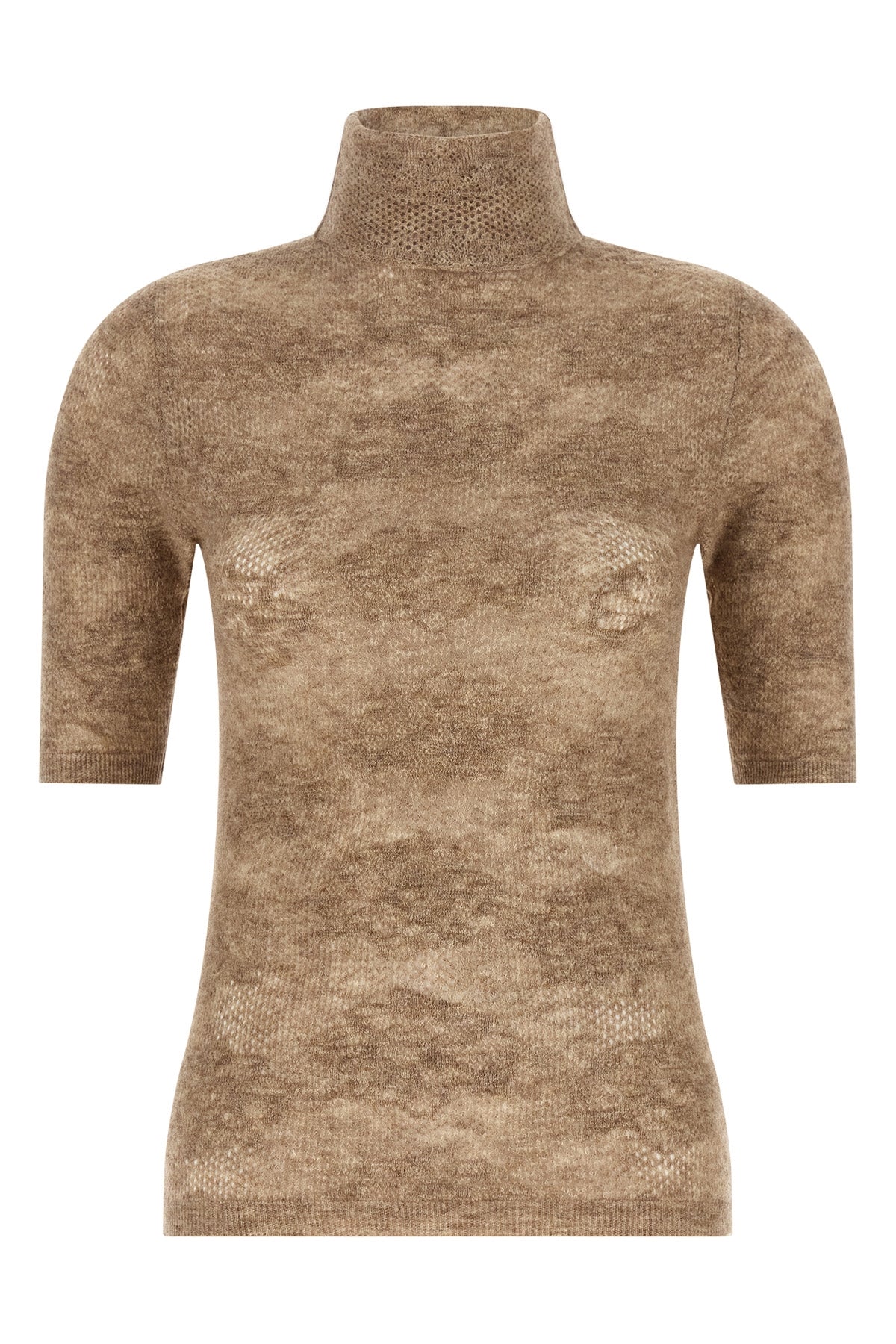 openwork sweater in silk