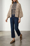 openwork sweater in silk