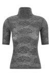 openwork sweater in silk