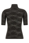 openwork sweater in silk