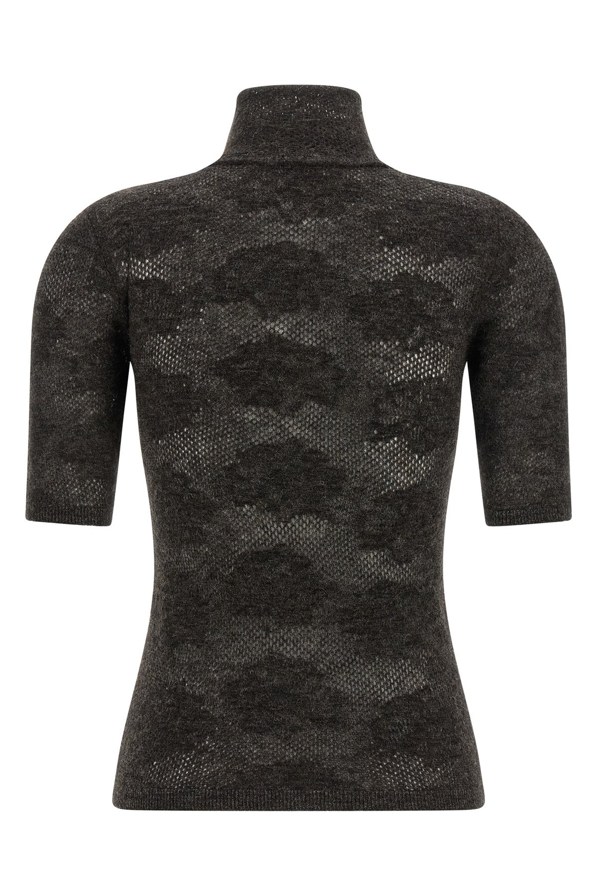openwork sweater in silk