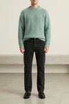 classic cut jeans in right-handed italian cotton twill 12oz black marble wash