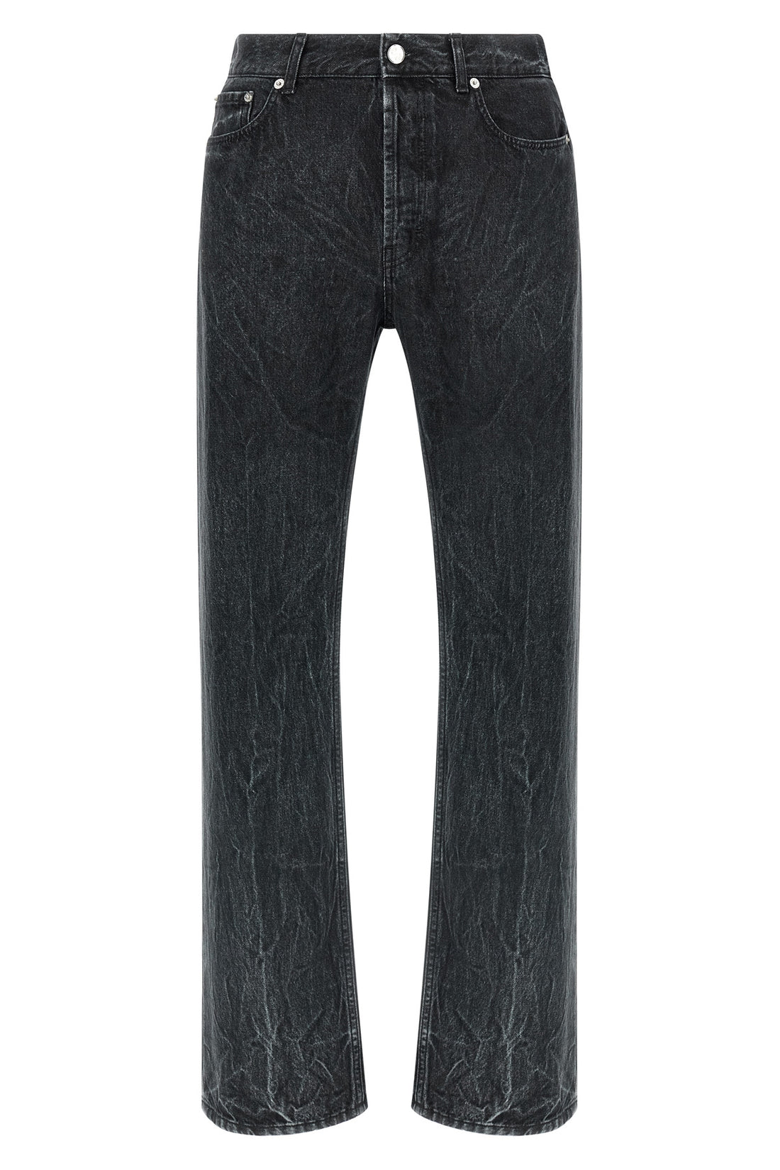 SÉFR 34 classic cut jeans in right-handed italian cotton twill 12oz black marble wash