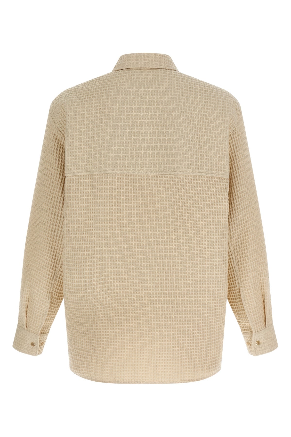 oseary waffle knitted cotton fabric overshirt