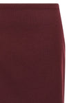 double layer virgin wool midi skirt