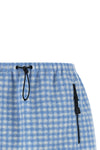 the miu miu miniskirt redefines casual volumes through a short and structured si