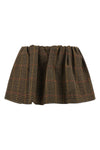 houndstooth wool mini skirt