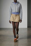 old cotton gabardine mini skirt