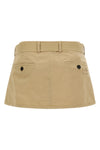 old cotton gabardine mini skirt