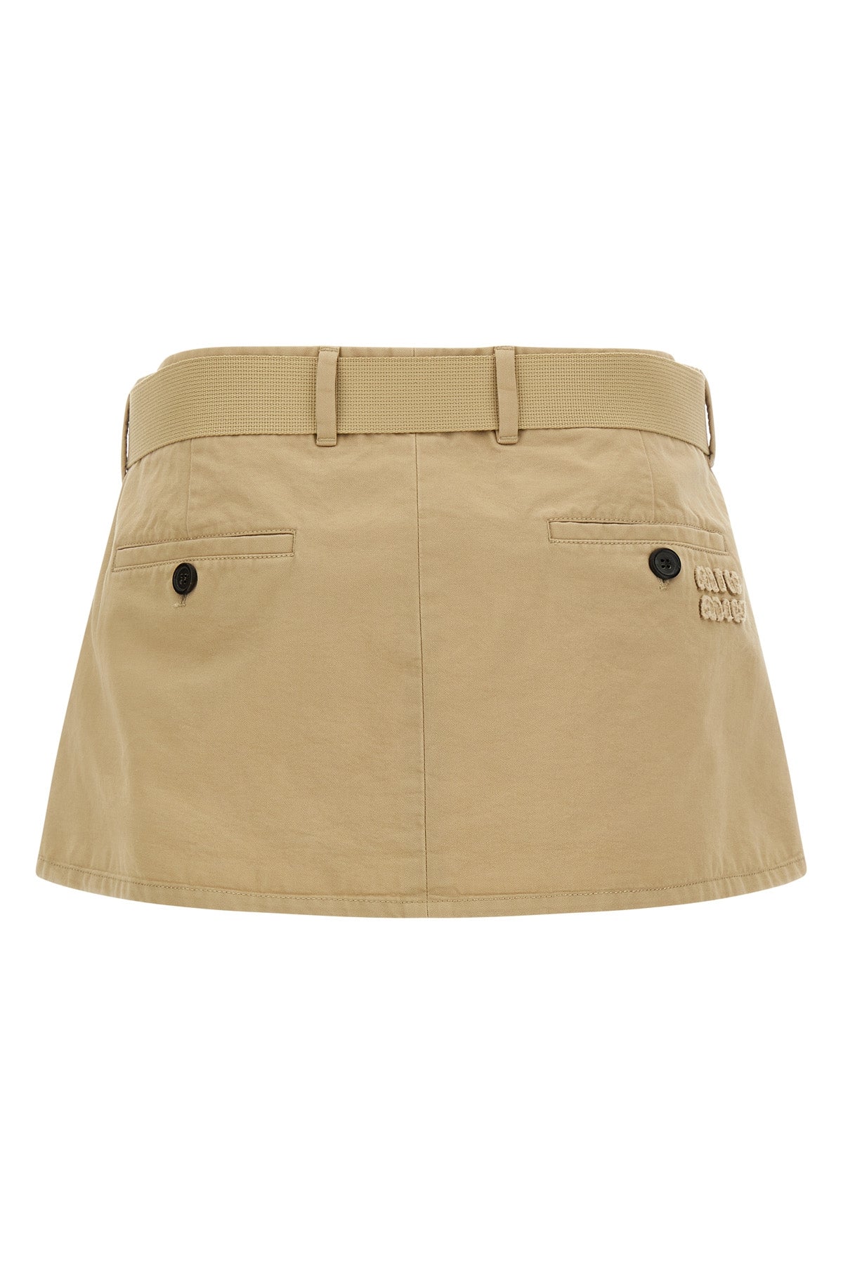 old cotton gabardine mini skirt