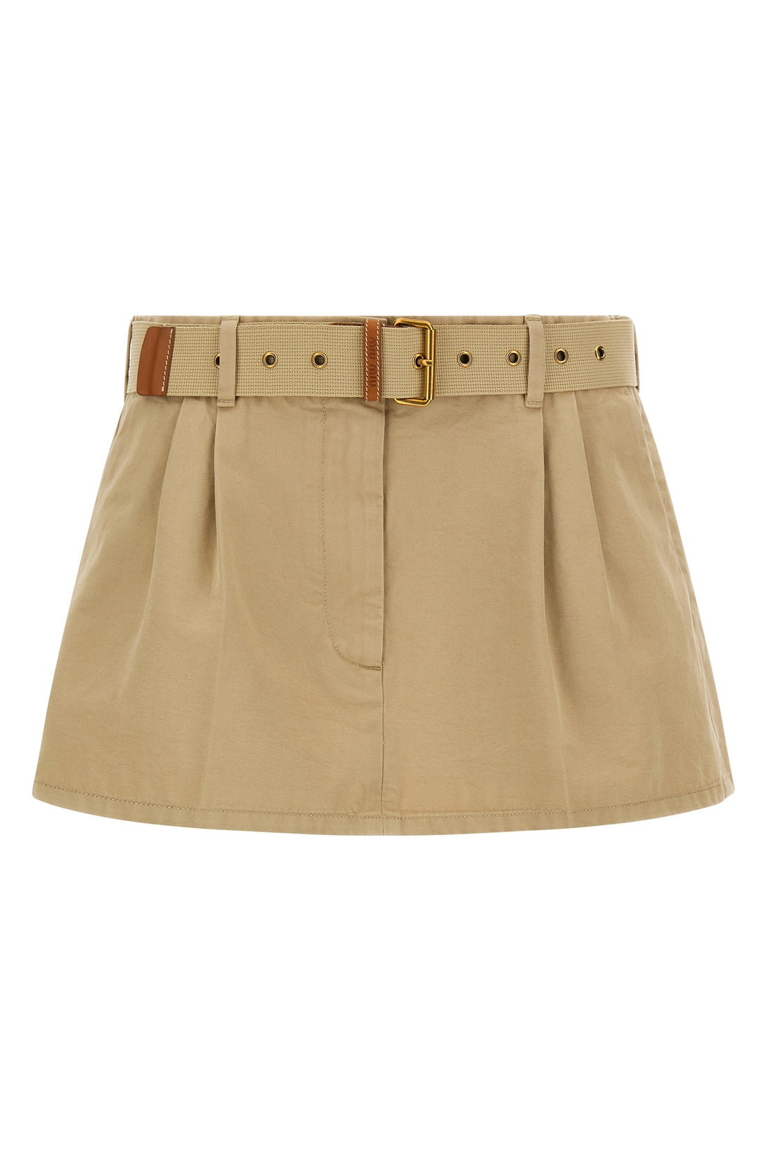 MIU MIU 42 old cotton gabardine mini skirt