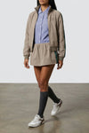 old cotton twill mini skirt