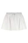 mini skirt in cotton poplin