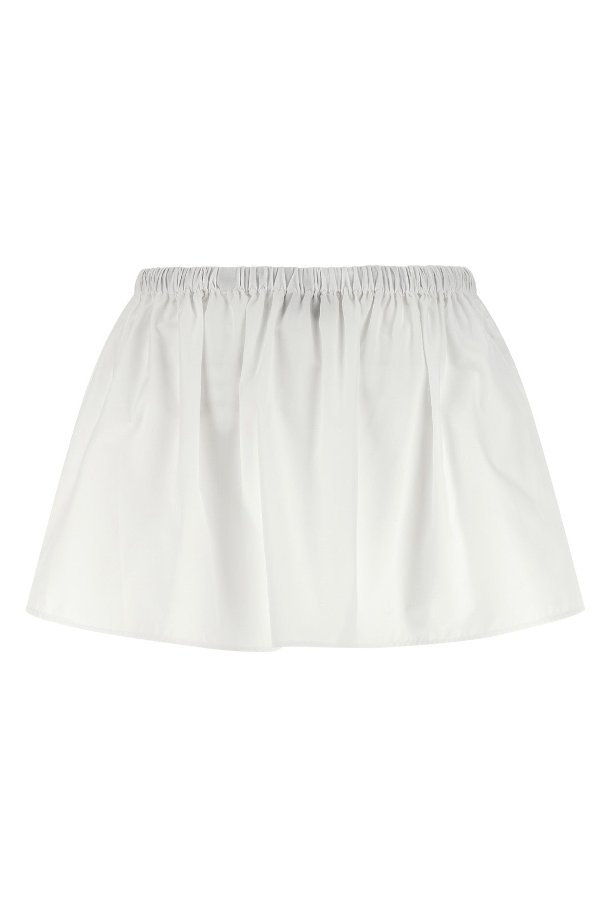 mini skirt in cotton poplin