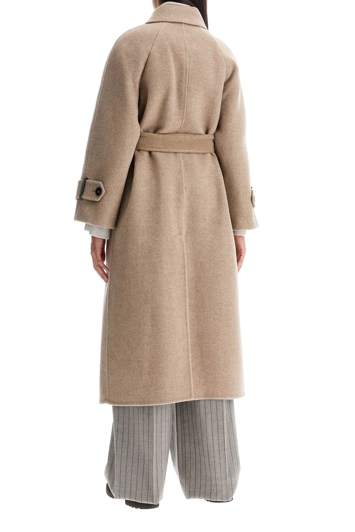 wool and cashmere coat with belt