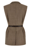 sparkling virgin wool houndstooth vest