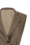 sparkling virgin wool houndstooth vest