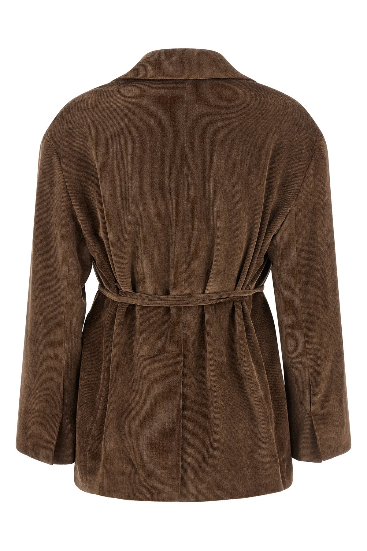 microribbed cashmere blend velvet blazer