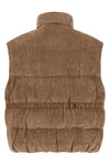the brunello cucinelli feather padded vest redefines the volumes of outerwear th