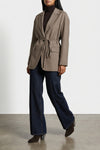 cool wool mélange single-breasted blazer