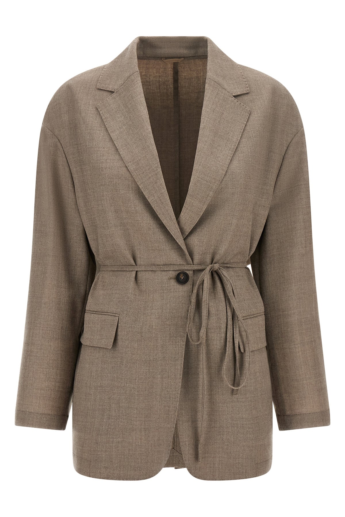cool wool mélange single-breasted blazer