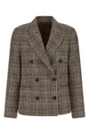 double-breasted cashmere blend blazer