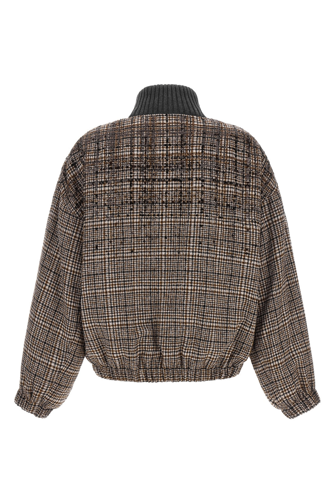 BRUNELLO CUCINELLI 38 the brunello cucinelli bomber jacket reinterprets sporty volumes through a preci