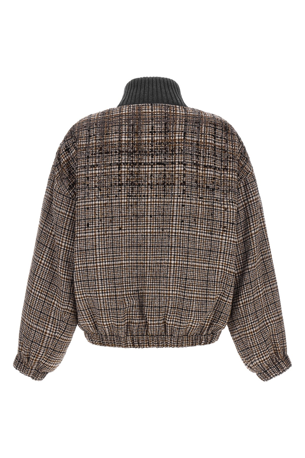 the brunello cucinelli bomber jacket reinterprets sporty volumes through a preci