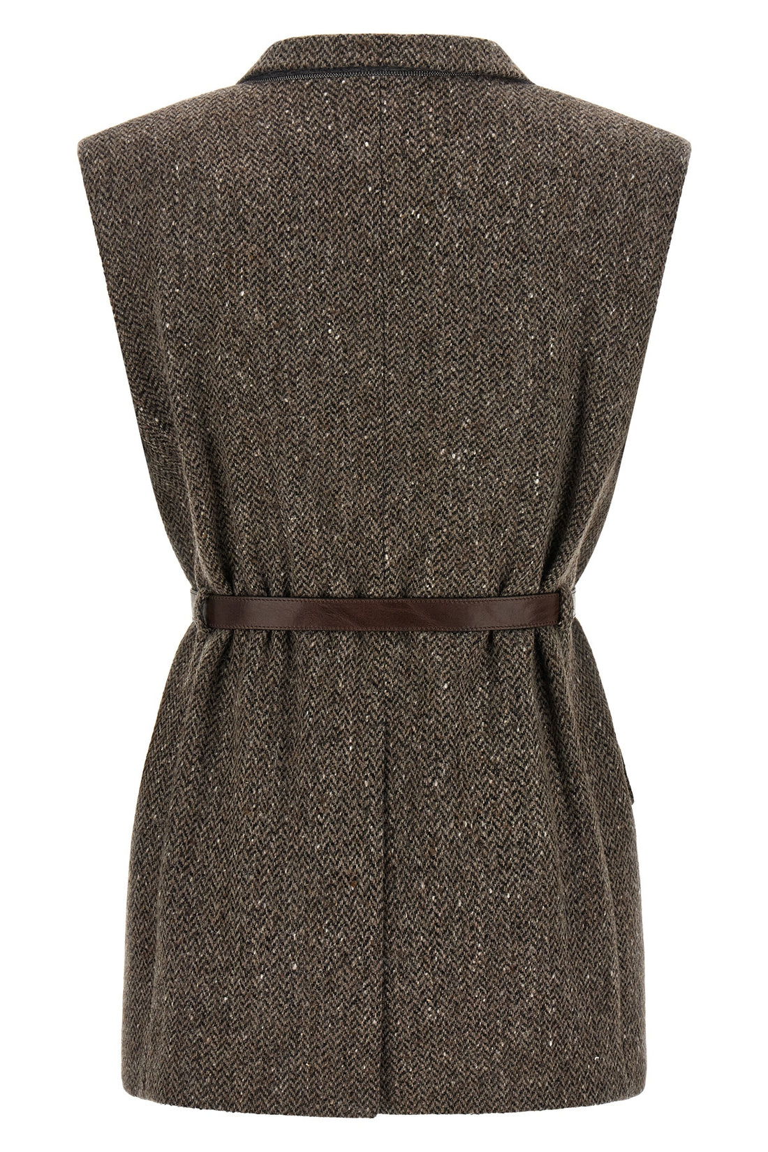 BRUNELLO CUCINELLI 38 brunello cucinellis vest exemplifies sartorial excellence through a structured