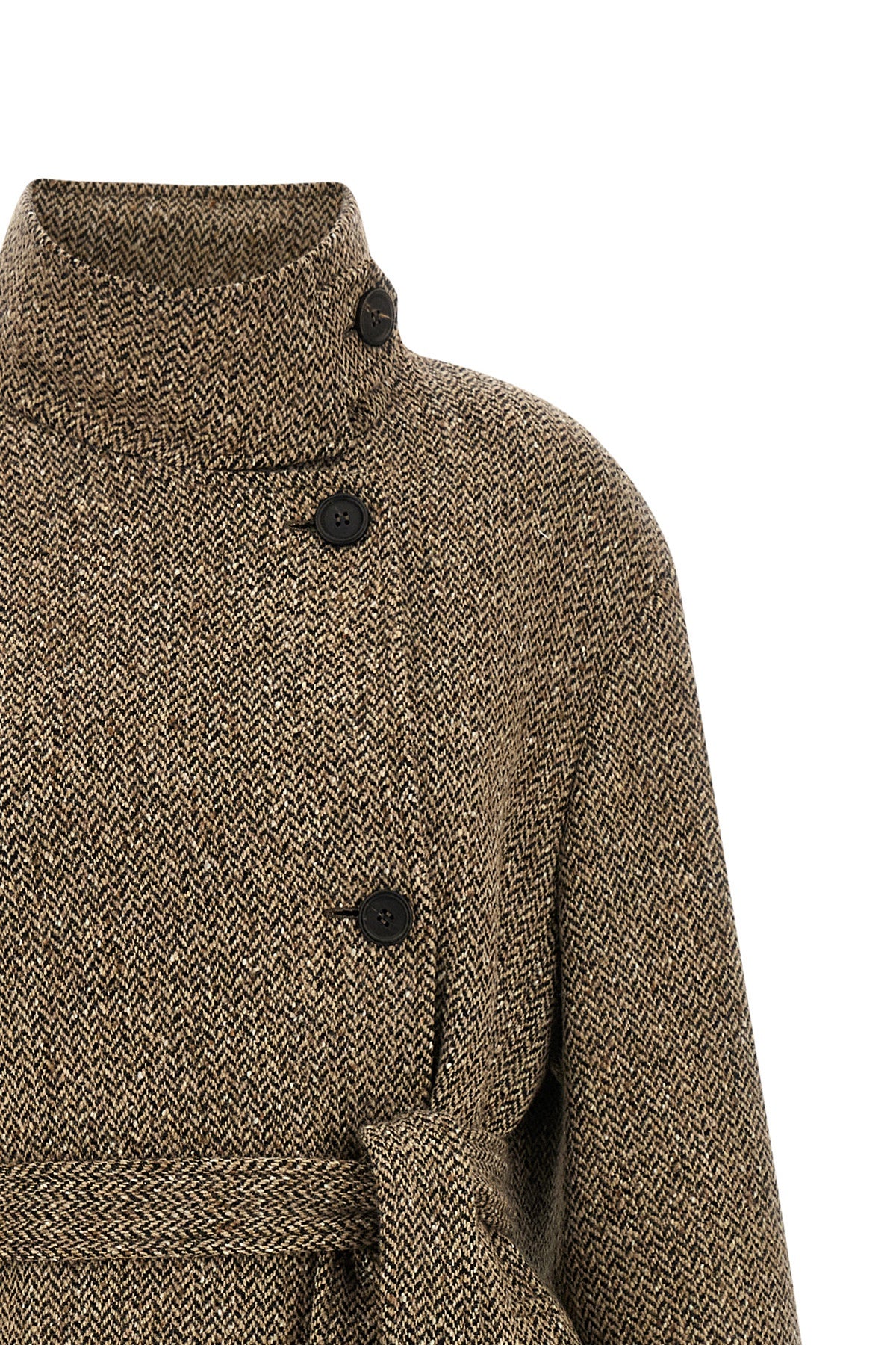 the brunello cucinelli coat redefines the codes of outerwear through an envelopi