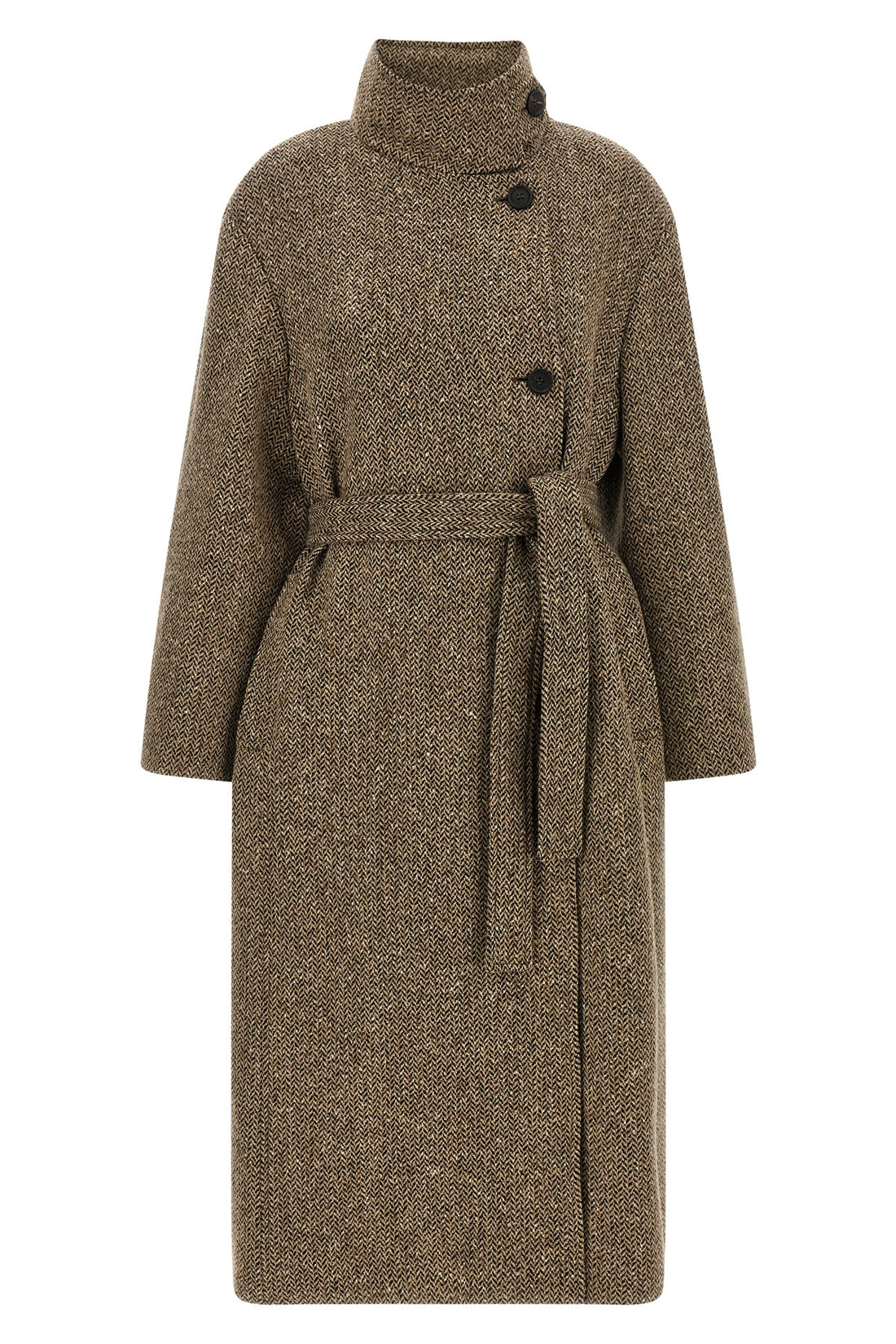 BRUNELLO CUCINELLI 38 the brunello cucinelli coat redefines the codes of outerwear through an envelopi