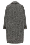 the brunello cucinelli coat redefines the volumes of outerwear through a double-