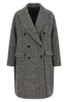 the brunello cucinelli coat redefines the volumes of outerwear through a double-