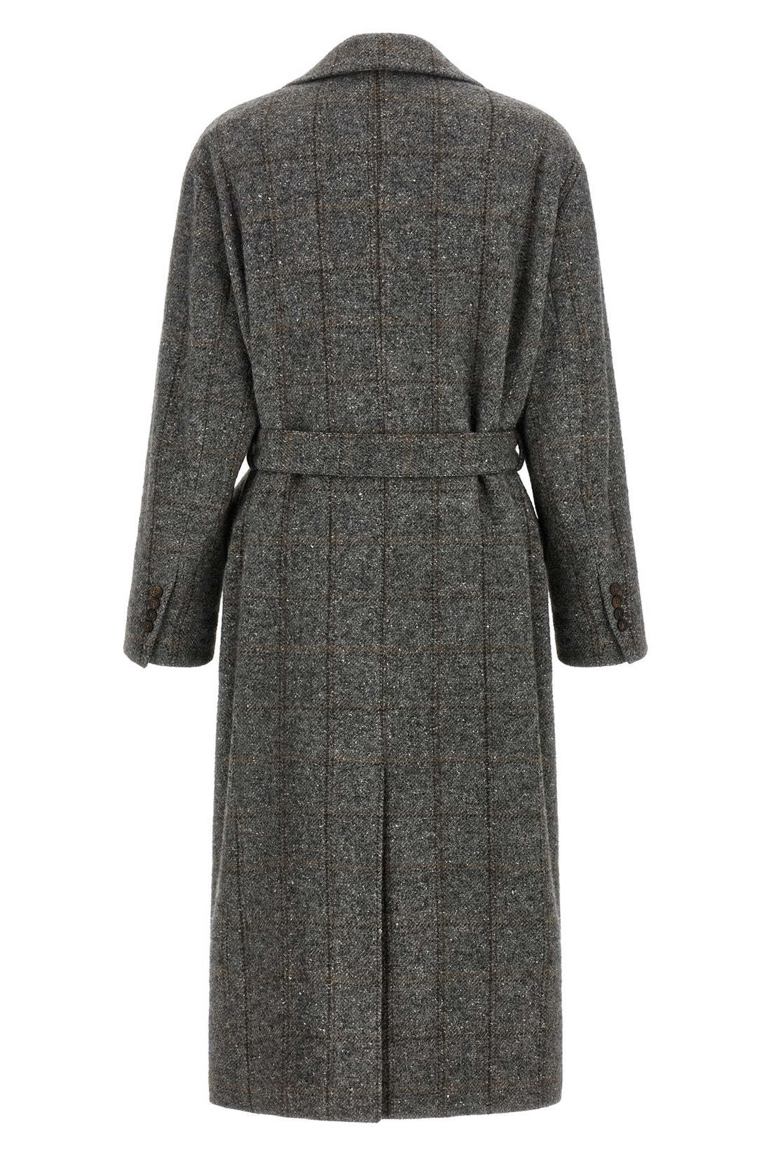 BRUNELLO CUCINELLI 36 the brunello cucinelli coat defines luxury outerwear through a rigorous double-b