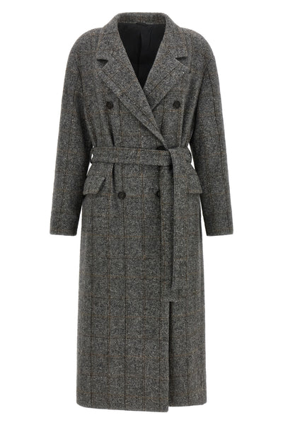 the brunello cucinelli coat defines luxury outerwear through a rigorous double-b